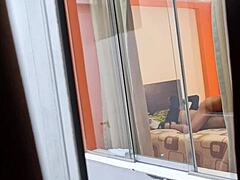 voyeur spies colombian neighbor skirt ride boyfriend