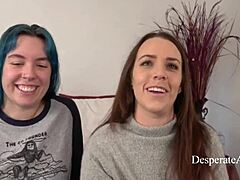 Olivia and Alisha Beg for Tight Pussies Stretched by Big Cocks?