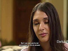 innocent teen asks step dad for pet but he bends her over for taboo rough fucking