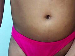 trans in panties jerks off 😈💦