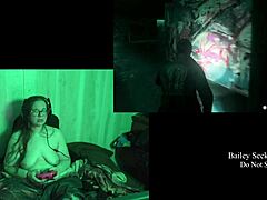 Naked BBW Brunette Glasses Lake House Game Part 3