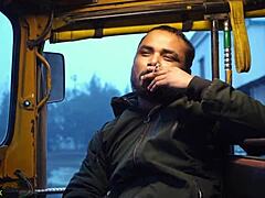 Auto driver bends over beautiful Indian bhabhi for hardcore fuck