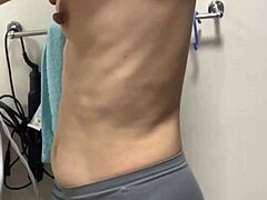 june 15 2025 i showered with my japanese wife then fucked her while pinching her big hard nipples