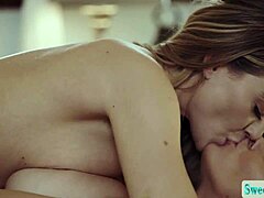 Horny Babysitter Facesits on Big Tits Young Lesbian