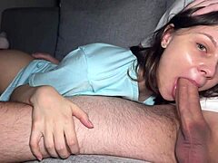 Horny Couple's Steamy Creampie Dorm Sex