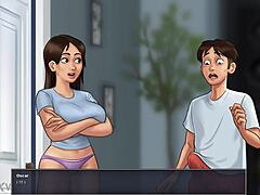 debbie teases intimately in summertime saga scene 1