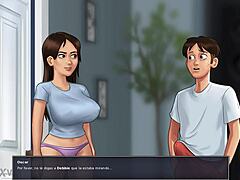 debbie teases intimately in summertime saga scene 1