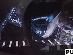 Shyla Stylez Smokes While Posing Her Sexy Pussy