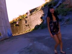 Asian Slut Sharon Lee Takes Deep Outdoor Ass Fucking