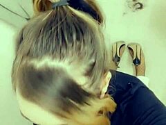 wanna see this horny sexy shemale slut on her knees adoring that big cock?