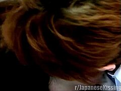 Tongue-interrogating lesbian cop makes suspect kiss and submit at the office!