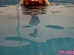 Bold Flashing Big Boobs at Public Swimming Pool Turns Wild