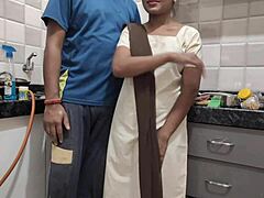 desi college girl returns home for steamy taboo fuck with stepbrother in kitchen