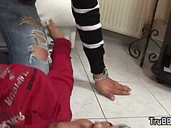 Plumper fucks pervert rescuer