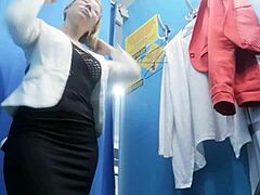 hidden cam catches russian girl's big boobs nipples