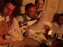 18th century venetian inn hosts wild orgy with pussy licking and cum swallows