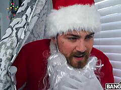 kylie quinn gets santa surprise! boyfriend pounds her in costume 🎅🍆 cowgirl doggy moaning monster cock spanking! 🔥