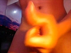 trans babe strokes cock and ass in solo pleasure frenzy