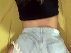 wanna see this big ass amateur bent over fucked doggystyle shorts still on?