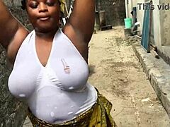 her massive natural tits bouncing wildly drive me insane during crazy outdoor fuck!