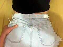 wanna see this big ass amateur bent over fucked doggystyle shorts still on?