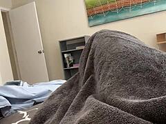 Bratty step sister jerks you off in household fantasy with scott stark koochie kachow!