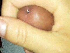 Horny Babe Cums Hard Masturbating to Monster Cock Porn Action