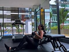 smell my dirty bush and sweaty ass post gym