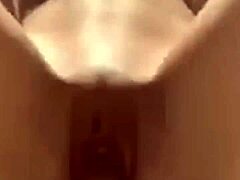 young amateur sits tasty on small cock deep