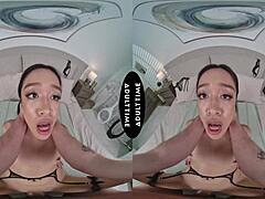 Jade Kimiko struggles massive cock vr pov shaking orgasm cumshot