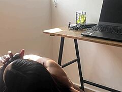 Amateur Nysdel Sucks Big Cock Deep to Kickstart Her Day