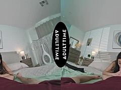 Jade Kimiko struggles massive cock vr pov shaking orgasm cumshot