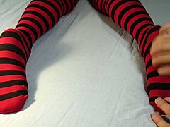 Milf soles get massaged, tickled after socks stripped off!