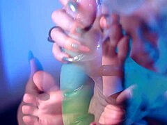 Gorgeous Marilou Evol's Hot Feet Worship Masturbation