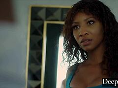 gabbie & nia ride mick deep in passionate ffm threesome 👅💦