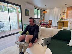 Big Ass Stepmom Catches Me Masturbating Gives Facial
