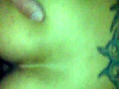 Tattooed princess bedroom tease sultry undress reveal