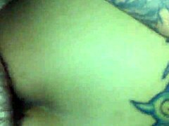 Tattooed princess bedroom tease sultry undress reveal