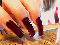 asmr long nails sexy hands relaxing tease