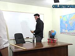 Teacher Sneaks In and Pounds Student Hard in Classroom!