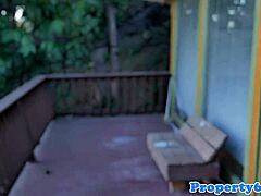 redhead realtor teases with a steamy ride during viewing