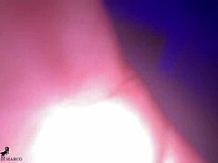 surprise gangbang on our latina friend bent over after restaurant night double penetration