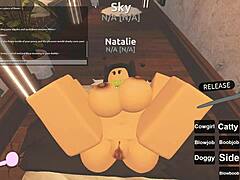 roblox whore BENT OVER for BIG ASS ANAL and DEEPTHROAT COWGIRL