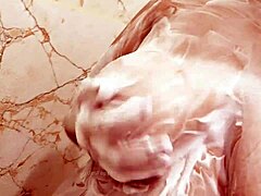 Desi Bhabhi Bathes Smooth Body Under Refreshing Shower Spray Thoroughly