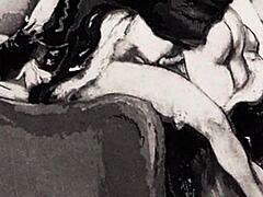 vintage erotic beaver closeups in retro hairy pussy art