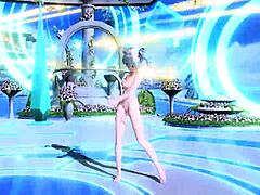 Hatsune miku dives rabbit hole in nude mod project diva costume
