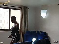 hey sexy ebony latina, your shaved pussy looks too yummy to resist right now