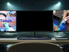 Asia Perez smuggling in latex gloves and heels!