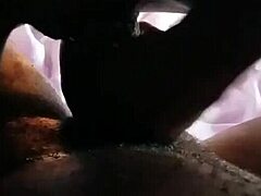 Ebony Lizzy rides fat long monster cock full video