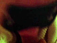 Masked girl slurps morning cock for breakfast blowjob